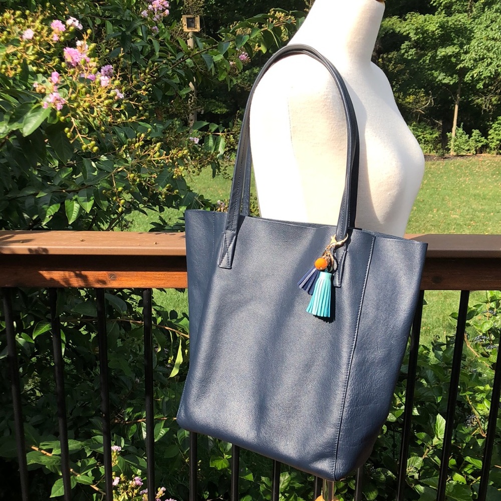 JCrew leather tote bag in EUC.